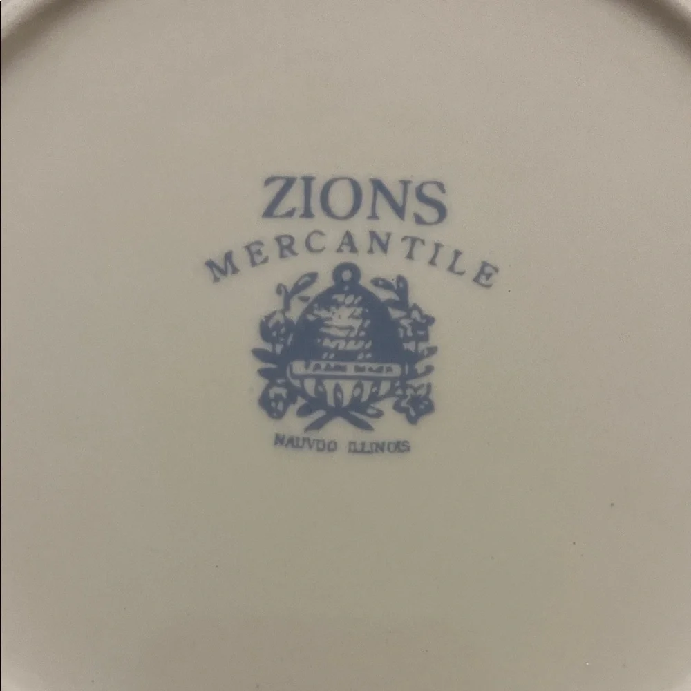 Red Decorative Nauvoo Temple Plate